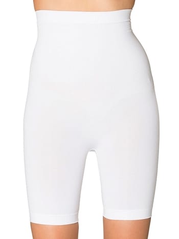 Uzun Paçalı Beyaz Toparlayıcı Kadın Korse FormActive 1010