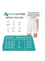 Uzun Paçalı Beyaz Toparlayıcı Kadın Korse FormActive 1010  Beyaz görsel 5