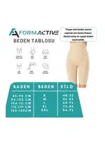 Uzun Paçalı Yüksek Bel Kadın Korse FormActive 1020  Ten görsel 13