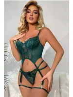 Yeşil Büstiyer Jartiyer Takım missisX 62013 Yeşil detay görünüm