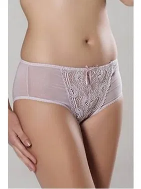 Moonlight Yüksek Bel Dantel Detaylı Pudra Kadın Slip Külot Moonlight 3123 - Alternatif Görünüm