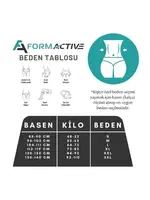 Yüksek Bel Paçalı Soft Kadın Korse FormActive 2070  Ten görsel 8