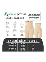 Yüksek Bel Selülit Önleyici Masajlı İnceltici Korse FormActive 1005 Ten görsel 5