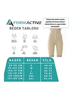 Yüksek Bel Sıkılaştırıcı Agraflı Korse Tayt FormActive 1022 Ten görsel 7