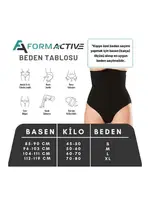 Yüksek Bel Slip Yumuşak Korse FormActive 2065  Beyaz görsel 5