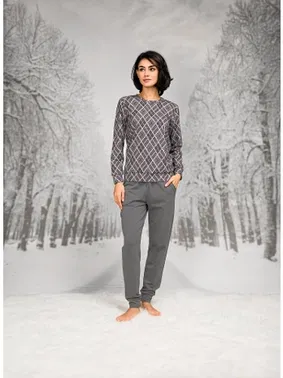 Doreanse Yuvarlak Yaka Desenli T-shirt Cepli Pantolon Takım Doreanse 26K4100