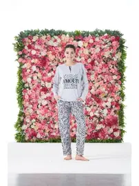 Estiva Zebra Desenli Kısa Kollu Penye Lycra Kadın Pijama Takımı Estiva 25172