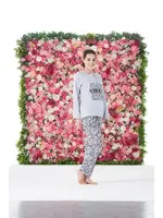 Zebra Desenli Kısa Kollu Penye Lycra Kadın Pijama Takımı Estiva 25172 Gri görsel 4