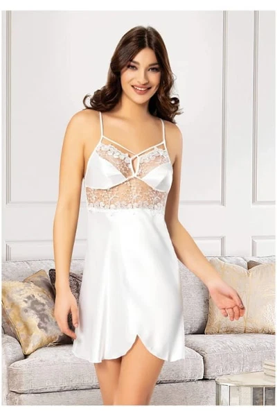 Asimetrik Kesim Saten Askılı Kadın Gecelik Miss Laris 2060