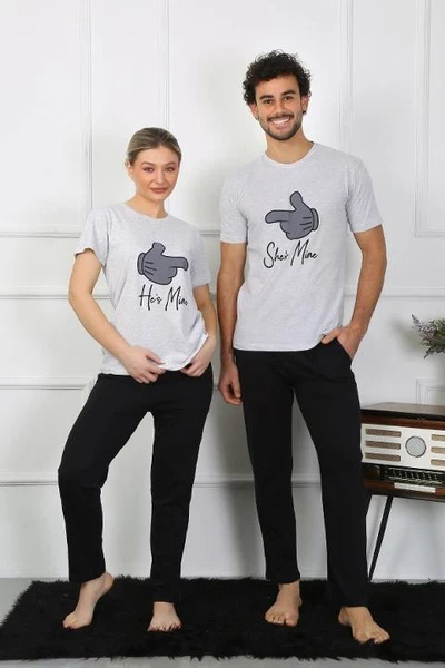 Kısa Kollu Penye Sevgili Kombini Kadın Pijama Takımı Akbeniz 50126