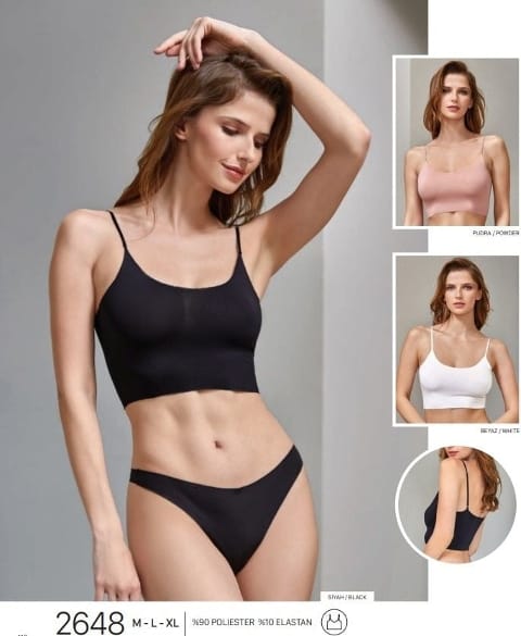 Lazer Kesim Kadın Büstiyer Berrak 2648