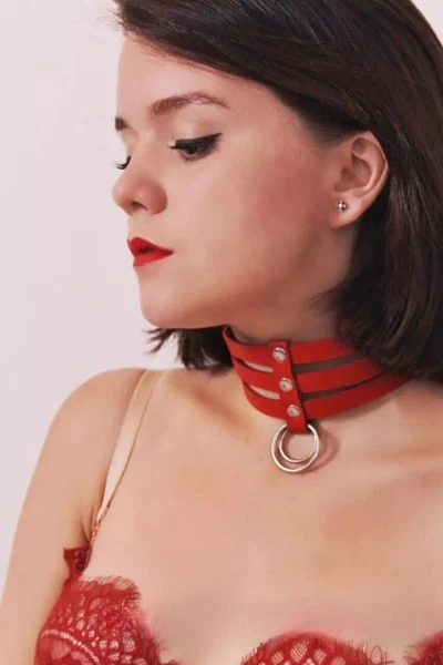 Kırmızı Boyunluk Kolye Aksesuar Kolye missisX 5003