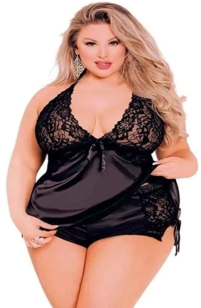 Büyük Beden Seksi Şort Takım Loomerie 570