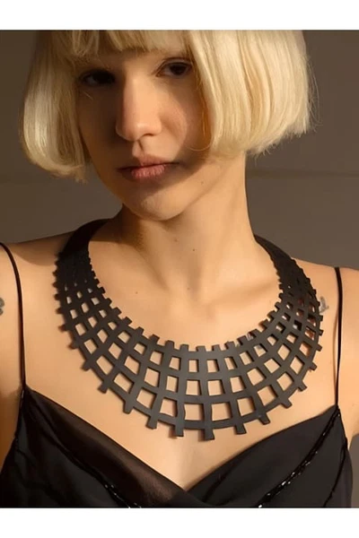 Otantik Deri Kolye Harness missisX 5339