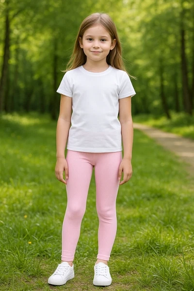 Seamless Pembe Kız Çocuk Tayt DoReMi 002-001148