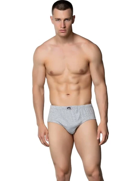 6Lı Penye Erkek Slip Külot Gümüş 3006 - 6 Adet