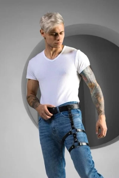 Erkek Deri Bel Bacak Bandı Harness missisX 88038