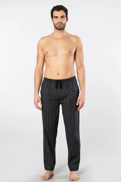 Siyah Erkek Dokuma Pijama Tek Alt Cacharel 2240