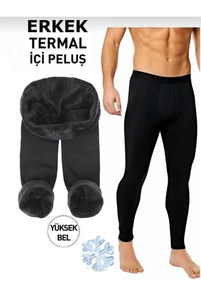 Erkek İçi Peluş Termal Tayt Kışlık Peluşlu Polarlı Likralı Polar Termal İçlik Perafitol 8024