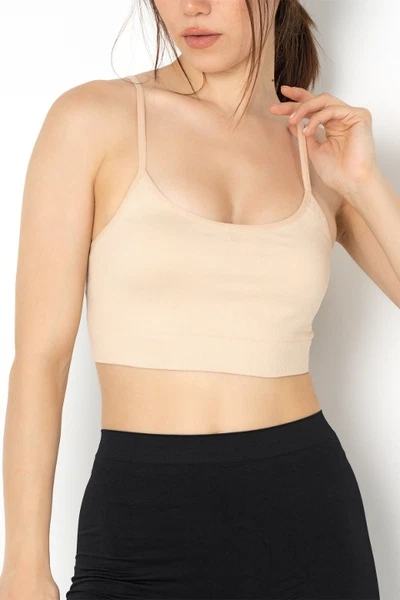 Seamless Kabartma Desenli Büstiyer Gigotto 001-001205