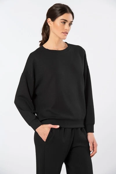 Jogger Bisiklet Yaka Kadın Eşofman Takımı Türen 3611/Siyah