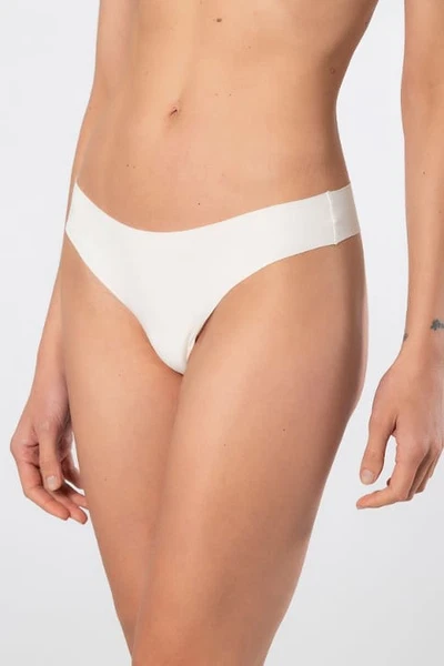 Pamuklu Lazer Kesim String Kadın Külot Türen 912/Ekru