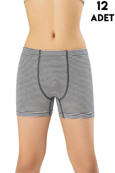 Baskılı Erkek Çocuk Boxer 12'li Kota 1027