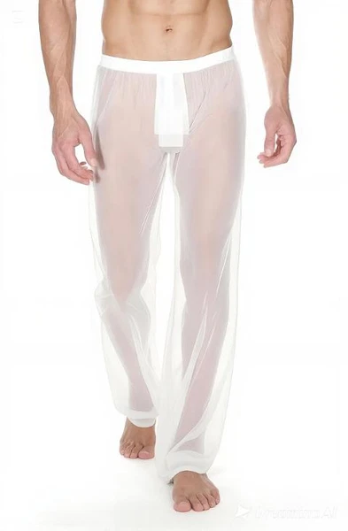 Transparan Beyaz Erkek Fantazi Pijama La Blinque 15287