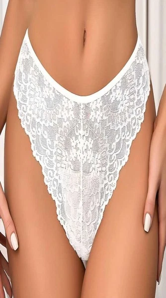 Metal Kalp Aksesuarlı Fantazi Dantel Külot Real Passione 322