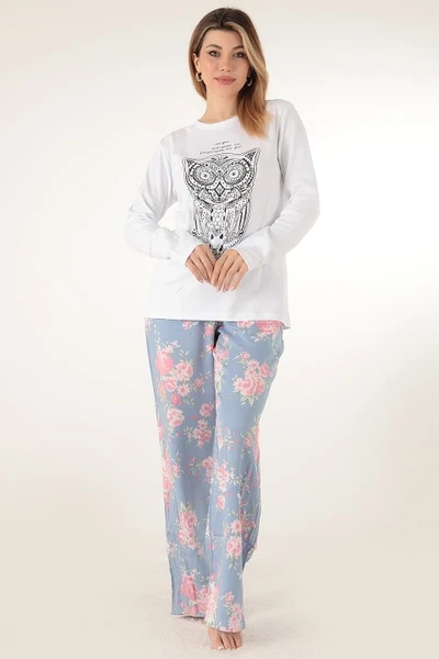 Çiçekli Kadın Pijama Takımı Miorre 001-015079