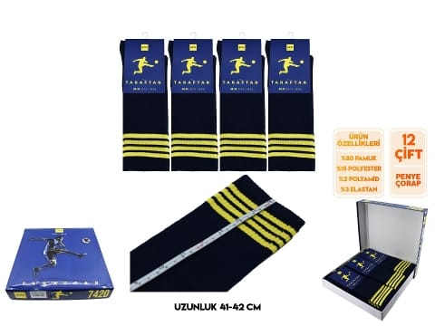 FB Erkek Futbol Çorabı 12'li Şirin 7420 - 12 ADET