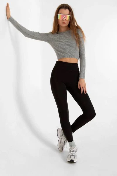 Yüksek Bel İçi Polarlı Dalgıç Tayt Derya Kurşun 0609