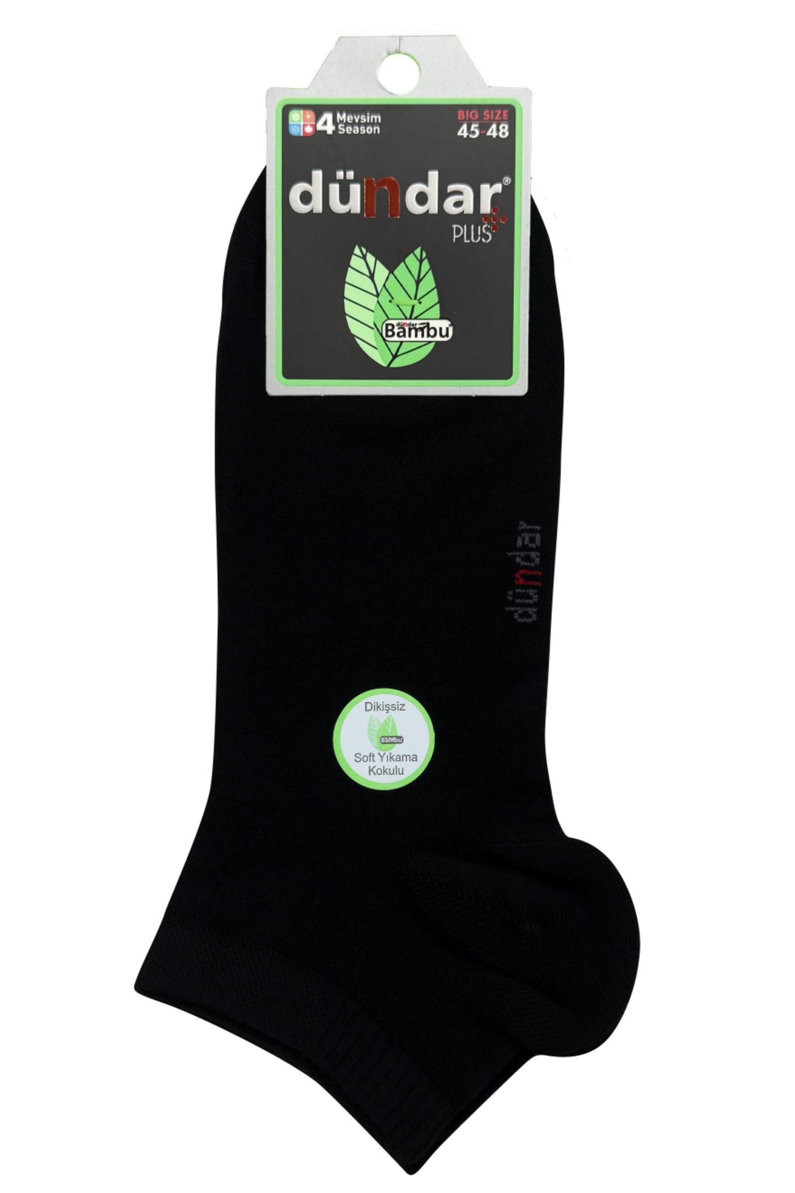12'li Erkek Bambu Soket (Patik) 45-48 Dündar 4643