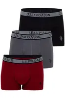 3'lü Erkek Boxer Siyah Bordo Antrasit Erkek Boxer Us. POLO Assn. 80540 Görsel