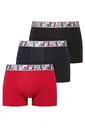 3'lü Erkek Boxer Siyah Kırmızı Lacivert Erkek Boxer Us. POLO Assn. 80585