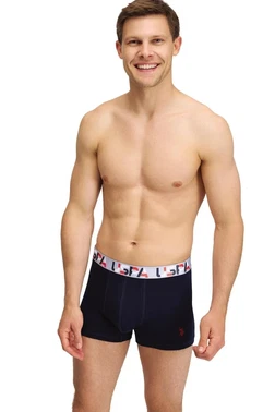 Us. POLO Assn. 3'lü Erkek Boxer Siyah Kırmızı Lacivert Erkek Boxer Us. POLO Assn. 80585 - Alternatif Görünüm