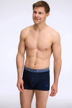 Us. POLO Assn. 3'lü Modal Düz Renk Lacivert Erkek Boxer Erkek Boxer Us. POLO Assn. 80586 - Alternatif Görünüm