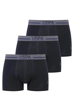 Us. POLO Assn. 3'lü Modal Düz Renk Lacivert Erkek Boxer Erkek Boxer Us. POLO Assn. 80586