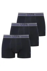 3'lü Modal Düz Renk Lacivert Erkek Boxer Erkek Boxer Us. POLO Assn. 80586