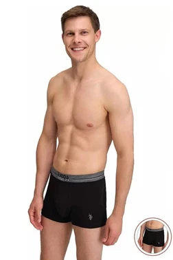 Us. POLO Assn. 3'lü Modal Siyah Düz Renk Erkek Boxer Erkek Boxer Us. POLO Assn. 80586 - Alternatif Görünüm