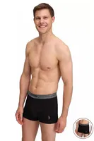 3'lü Modal Siyah Düz Renk Erkek Boxer Erkek Boxer Us. POLO Assn. 80586 Siyah detay görünüm