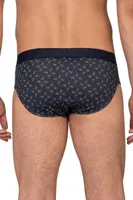 3'lü Paket Erkek %95 Pamuklu Likralı Süprem Kumaş Desenli Esnek Rahat Slip Külot Özkan 11302 Asorti görsel 4