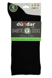 Dündar Çorap 4 Mevsim 12'li Erkek Bambu Diyabetik Çorap 45-48 Dündar 4636