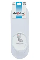 4 Mevsim 12'li Erkek Pamuklu Babet 40-44 Dündar 8207 Beyaz detay görünüm