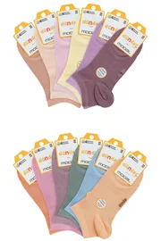 Dündar Çorap 4 Mevsim 12'li Kadın Modal Soket (Patik) 36-40 Dündar 4506