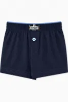 5'li Paket Erkek Çocuk %100 Pamuklu Premium Kumaş Rahat Klasik Kesim Süprem Penye Boxer Şort Külot Özkan 31223 Lacivert görsel 9