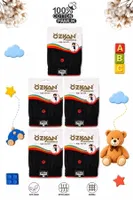 5'li Paket Erkek Çocuk %100 Pamuklu Premium Kumaş Rahat Klasik Kesim Süprem Penye Boxer Şort Külot Özkan 31223 Siyah görsel 8
