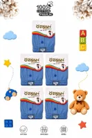 5'li Paket Erkek Çocuk %100 Pamuklu Premium Kumaş Rahat Klasik Kesim Süprem Penye Boxer Şort Külot Özkan 31223 Turkuaz görsel 6