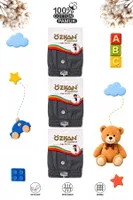 6lı Paket Erkek Çocuk %100 Pamuklu Premium Kumaş Rahat Klasik Kesim Süprem Penye Boxer Özkan 31223 Gri Melanj görsel 6