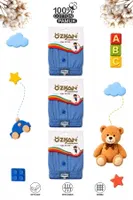6lı Paket Erkek Çocuk %100 Pamuklu Premium Kumaş Rahat Klasik Kesim Süprem Penye Boxer Özkan 31223 Mavi görsel 12